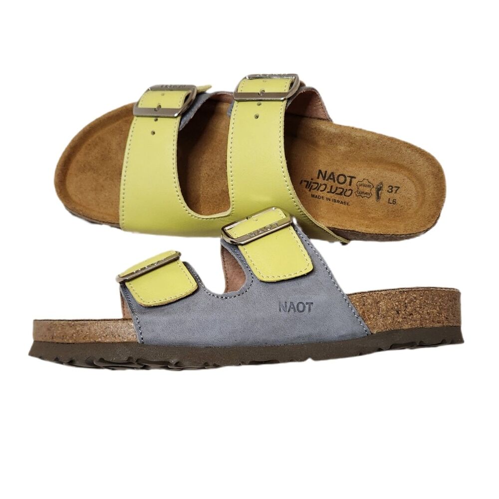 Naot S. Barbara Leather Sandals Women’s 37 (L6) Cork Footbed